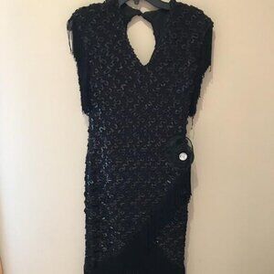 Vintage 90's knee length beaded  fringe dress💋🔥